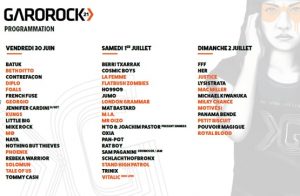 Les trois jours du festival GAROROCK