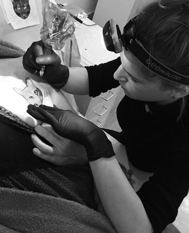 Tattoo, chat, Balkis, SerialBlogeuse, Marie-Alice Ink
