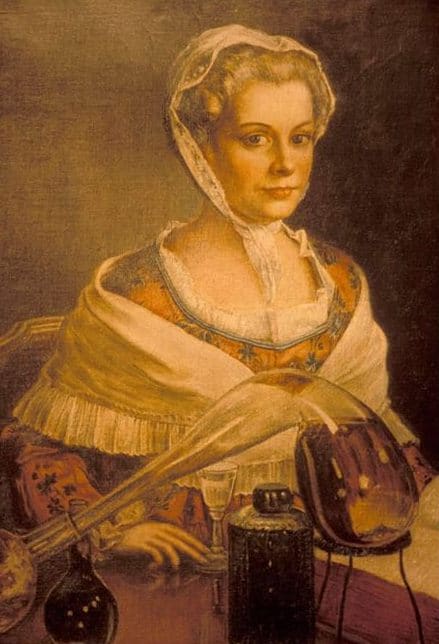 Les alambics de Marie Brizard en train d'inventer sa fameuse liqueur.