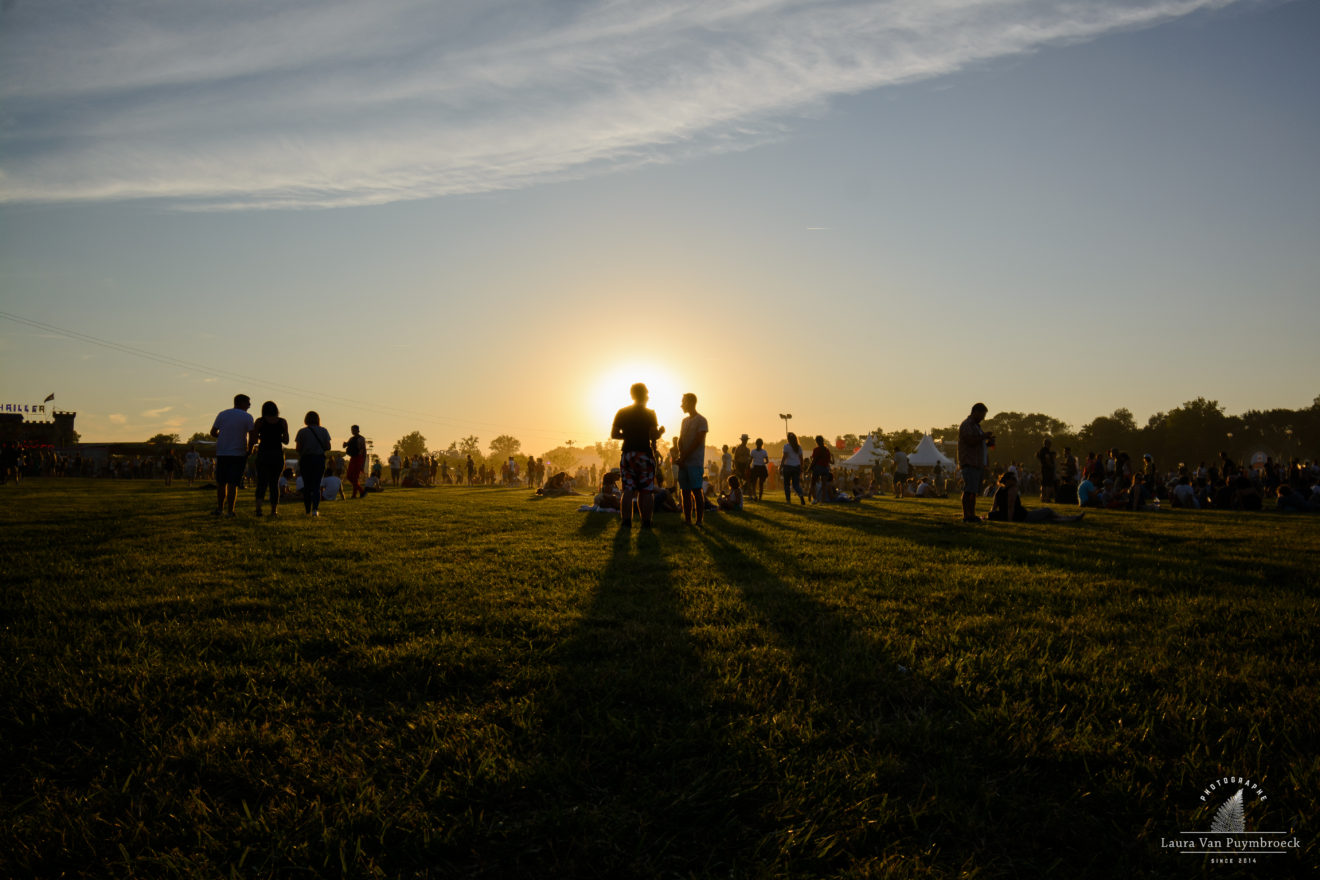 Couché de soleil sur la plaine de la Filhole