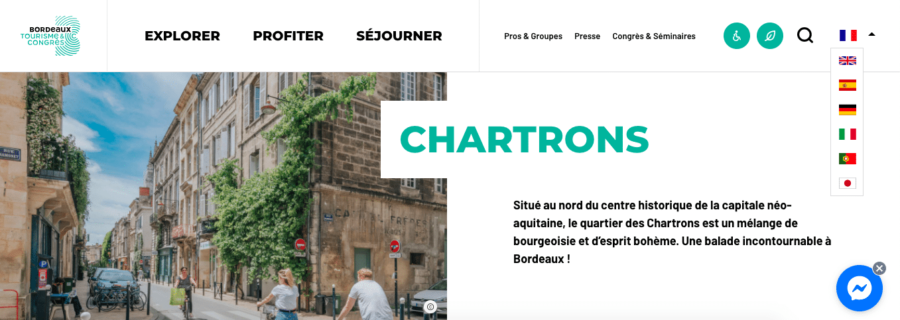 Article sur les Chartrons en anglais