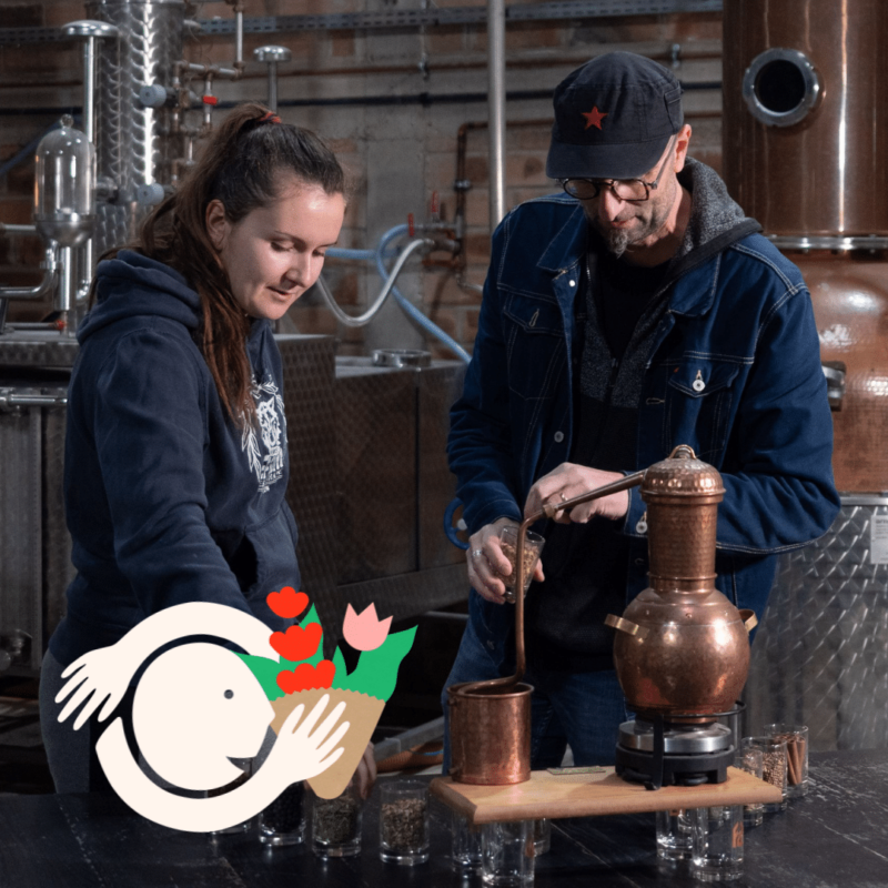 un atelier distillation