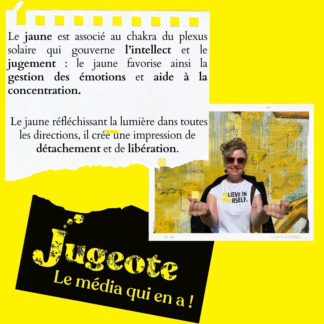 Pour Jugeote le média qui en a, Yellow is the new black